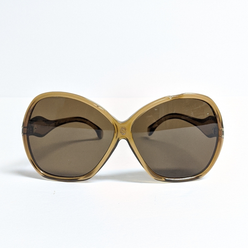 Vintage 1970s Extra Large Lens Brown Sunglasses